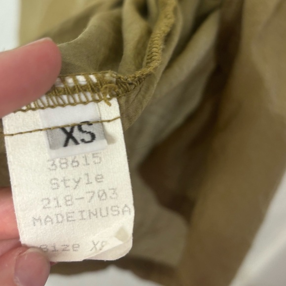 CP Shades Green Button Up Tank Tunic Size XS - Picture 6 of 7